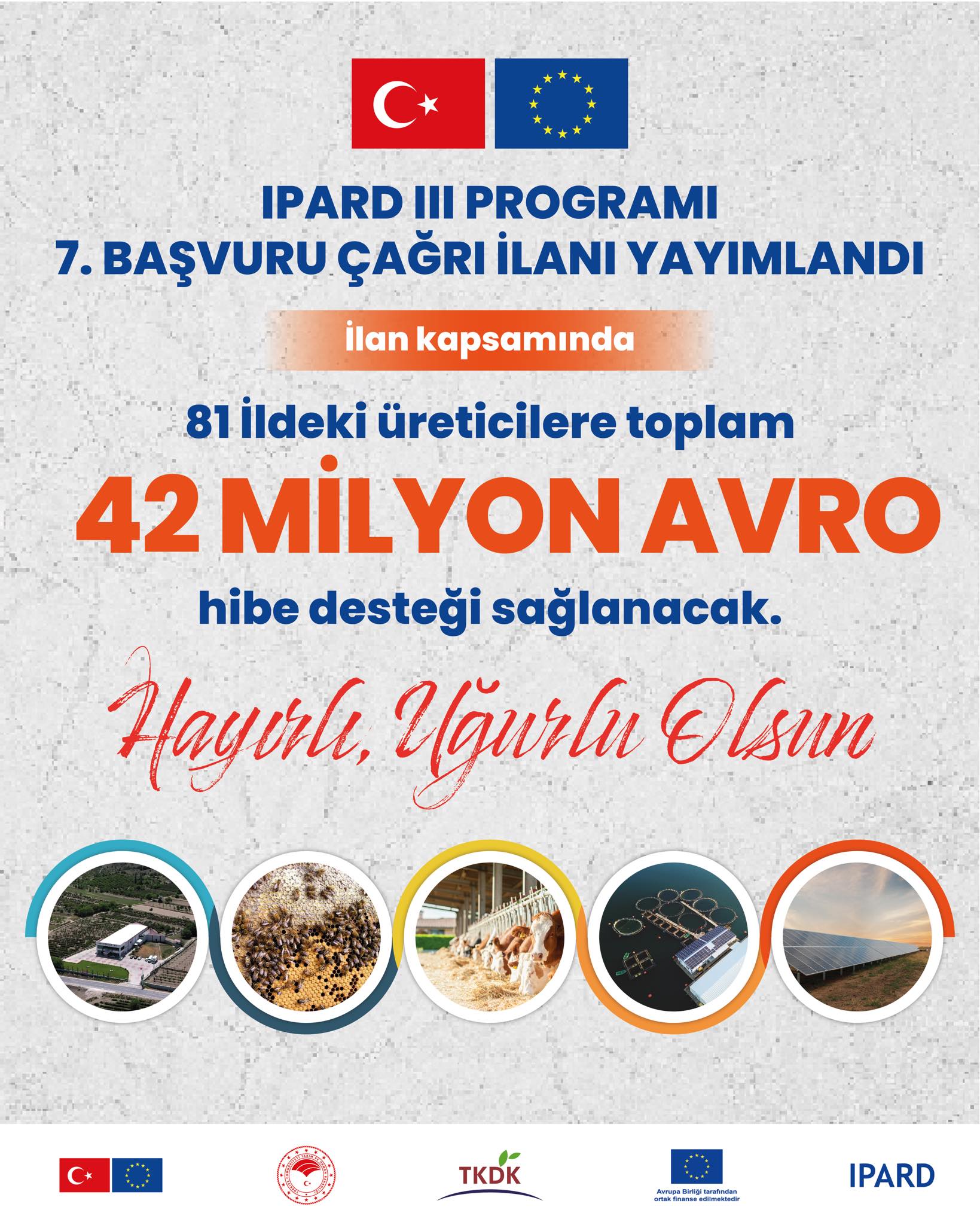 TKDK IPARD III Programı 7. Başvuru Çağrı İlanı Yayımlandı!